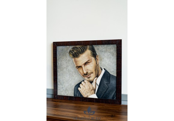Tranh sơn dầu chân dung David Beckham